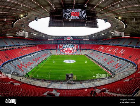 München Deutschland Januar 2024 Stadiontotale Buehne in der