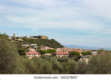 Panoramic View Castiglione Della Pescaia Castle Stock Photo 1053278837 ...