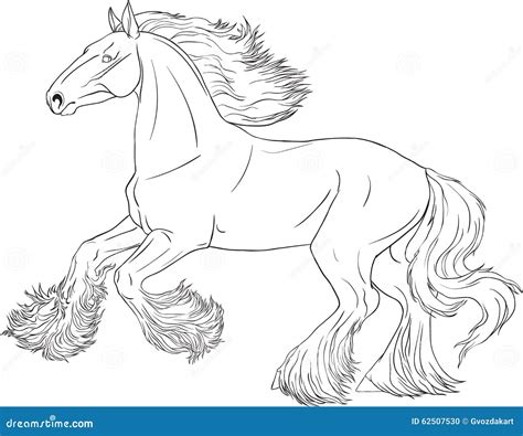 Shire Horse Coloring Pages