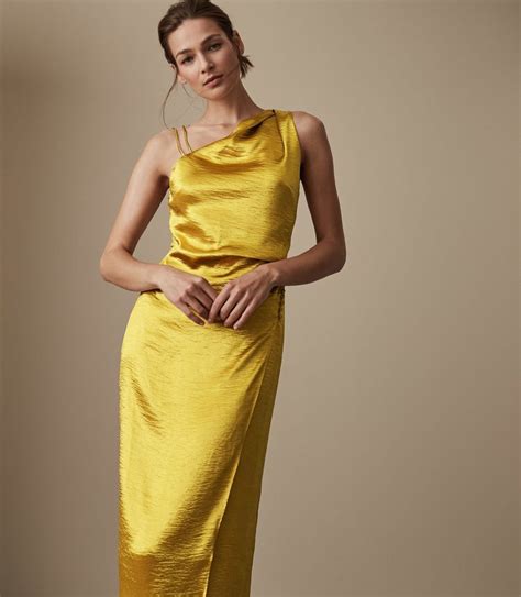 The Stunning Yellow Positano Strappy Cocktail Dress From Reiss Is Perfect For A Wedding