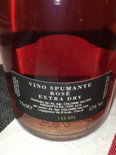 Colombi Valter Vino Spumante Extra Dry Rosé Vivino United Kingdom