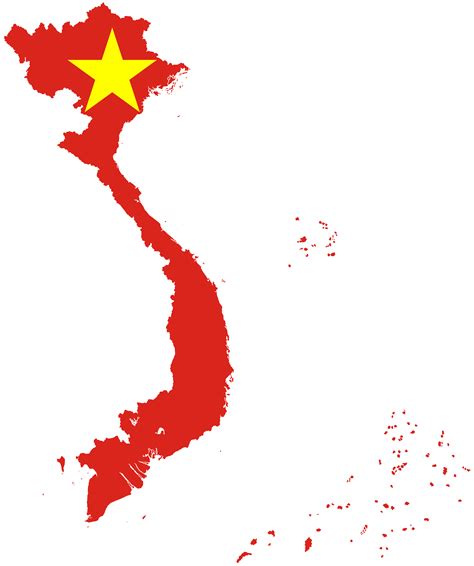 Flag-map of Vietnam by nguyenpeachiew on DeviantArt
