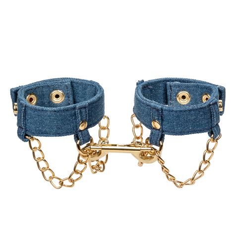 Ride Em Denim Wrist Cuffs Bdsm And Fetish Sex Accessories Sexyland