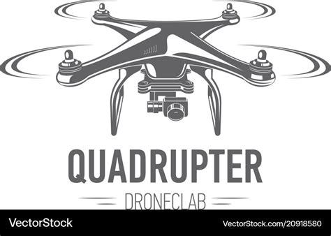 Drone logo Royalty Free Vector Image - VectorStock