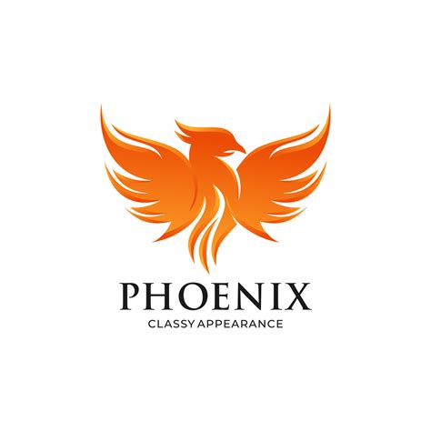 phoenix logo design template 11849541 Vector Art at Vecteezy