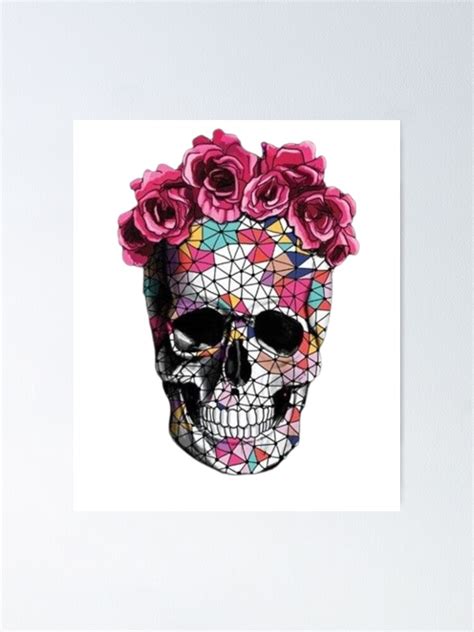 Bull Skull With Cacti Crown Hand Painted Watercolor Poster For Sale By Stevenobinsun Redbubble