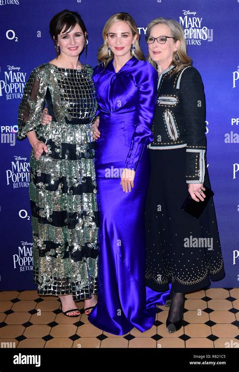 Left To Right Emily Mortimer Emily Blunt And Meryl Streep Attending