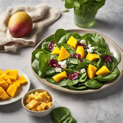 Salada De Folhas Com Manga