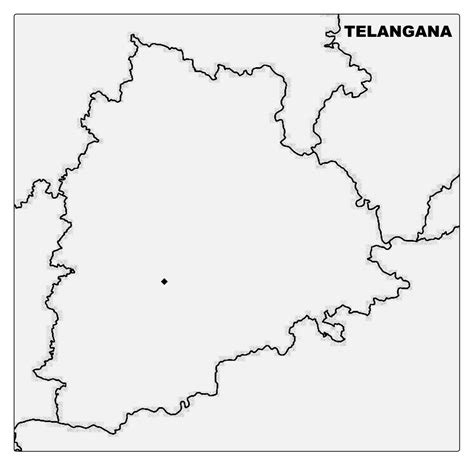 Telangana Political Map Outline