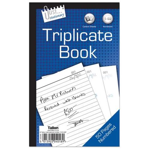 Triplicate Book Full Size – Geometrybox.store