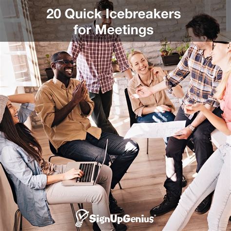 20 Quick Icebreakers For Meetings Meeting Ice Breakers Icebreaker