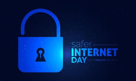 Safer Internet Day Designvorlagenkonzept Am Februar Technologie