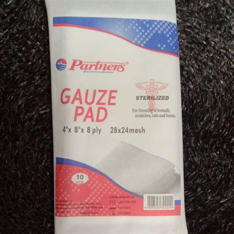 Partners Gauze Pad 4 X 8 X 8 Ply Sold Per Pack Shopee Philippines