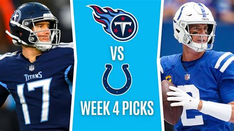 Nfl Week 4 Free Picks Titans Vs Colts Nfl Odds This Week Youtube