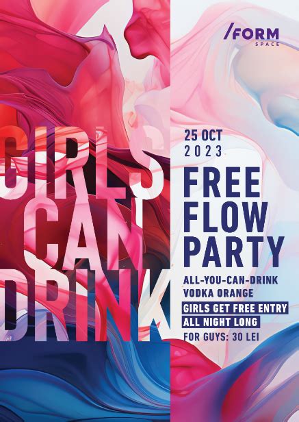 Bilete Girls Can Drink Free Flow Party At FORM Space 25 Oct Ora 23