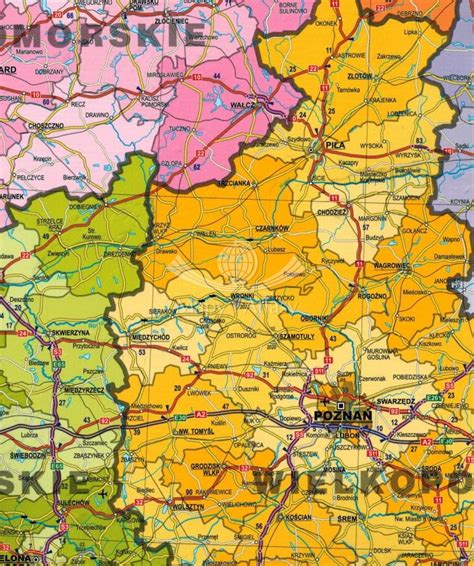 Polska Laminowana Mapa Sk Adana Dwustronna Expressmap