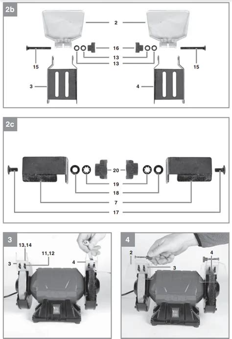 Einhell TC BG 150 B Bench Grinder Instruction Manual