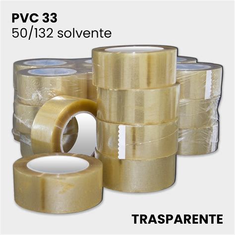 Nastro Adesivo Trasparente In Pvc 33 Alto 50 Mm Lungo 132 Mt