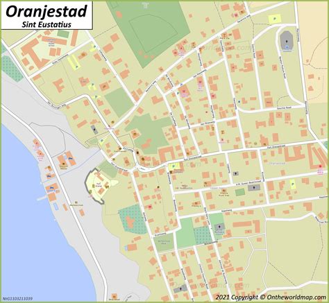 Oranjestad Map | Sint Eustatius, Caribbean Netherlands | Maps of Oranjestad