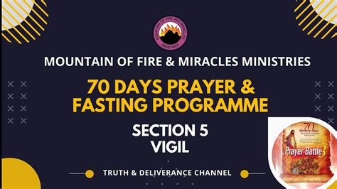 Section Vigil Days Prayer And Fasting Edition Dr D K