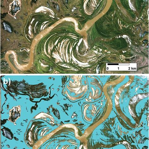 Example segment of permafrost map generated for the Koyukuk River, AK.... | Download Scientific ...