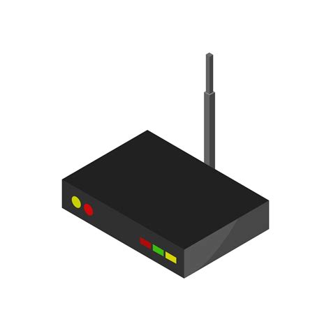 Isometric Router Set On White Background 2147909 Vector Art At Vecteezy