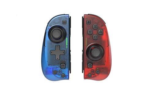 Joy-Con Alternative for Nintendo Switch Transparent Blue/RED