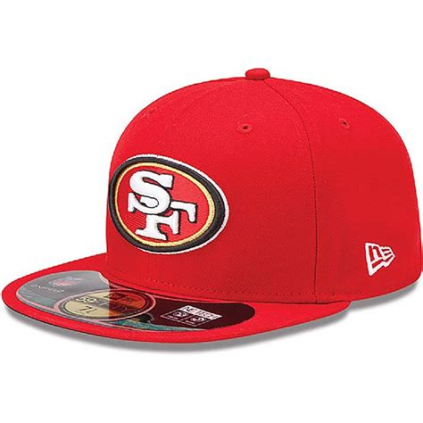 New Era Flat Brim 59FIFTY Authentic On-Field Game San Francisco 49ers ...