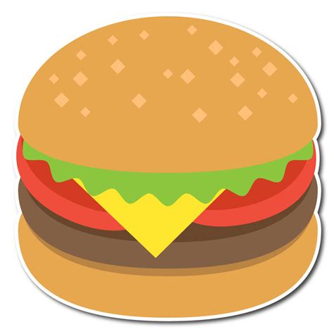 Emoji One Wall Icon Hamburger - Walls 360