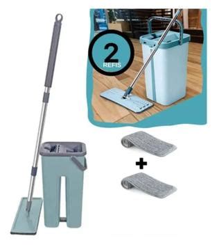 Mop Quadrado Com Balde - Mop Quadrado Com Balde E Rodo 2 Limpeza Pesada Prático - New - Mop ...