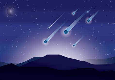 Meteor Shower Vector - Download Free Vector Art, Stock Graphics & Images