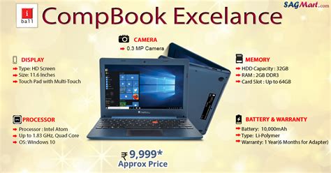 Iball Compbook Excelance Price India Specs And Reviews Sagmart