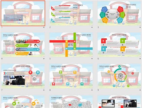 Free School PowerPoint #4178 | SageFox Free PowerPoint Templates.