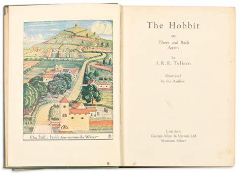 Bonhams Tolkien Jrr The Hobbit Or There And Back Again First