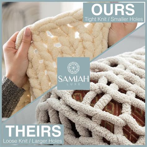 SAMIAH LUXE Sandstone Brown 50x30 Chunky Knit Throw Blanket Crochet EBay