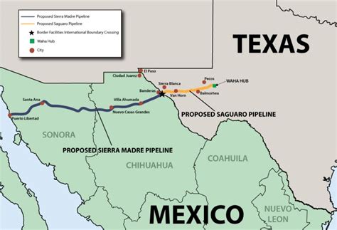 Mapa Esta Es La Ruta Por D Nde Pasar El Gasoducto Sierra Madre