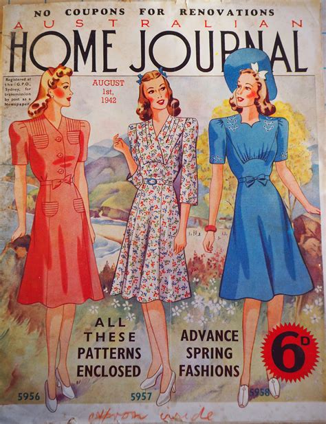 Australian Home Journal August With Patterns Etsy Australia