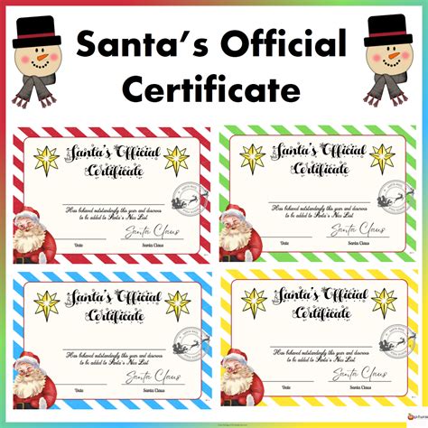 Santas Official Nice List Christmas Certificate Made By Teachers