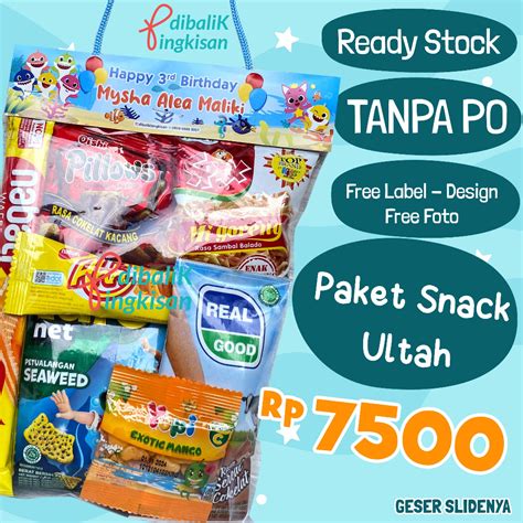 Jual Paket Snack Ulang Tahun Anak Bingkisan Snack Ultah