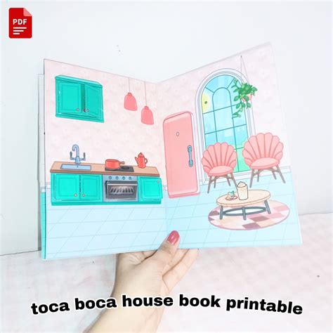 Printable Toca Boca House / Toca Boca Paper Craft / Paper Doll House ...