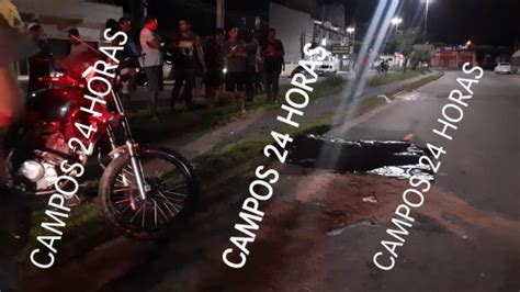 Motociclista Morre Ap S Bater Em Poste V Deo E Fotos Campos Horas