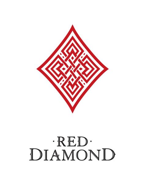 Red Diamond Wine Label & Packaging on Behance