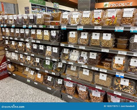 A Display Of Snacks Chips And Pretzels At A Whole Foods Market Grocery