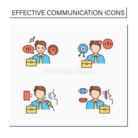 Non Verbal Communication Icons Stock Illustrations 37 Non Verbal