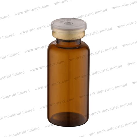 2ml 3ml Medical Glass Vial Amber Rolling Mouth Glass Bottle China