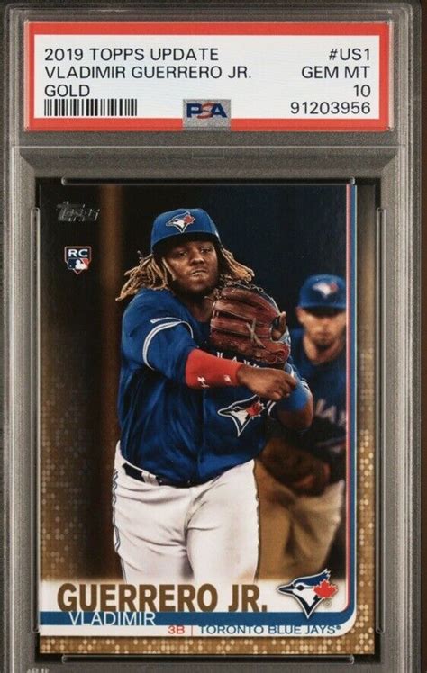 Topps Update Vladimir Guerrero Jr Rookie Rc Gold Us Psa