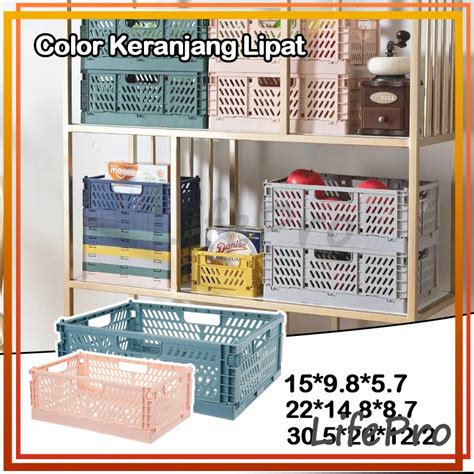 Jual Mini Foldable Storage Keranjang Lipat Penyimpanan Mini