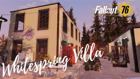 Fallout 76 Lets Build Whitespring Villa Youtube