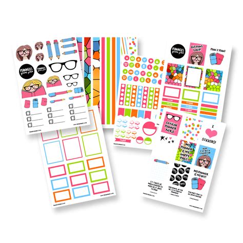 Planner Nerd Brights Deluxe Sticker Bundle Mrsbrimbles