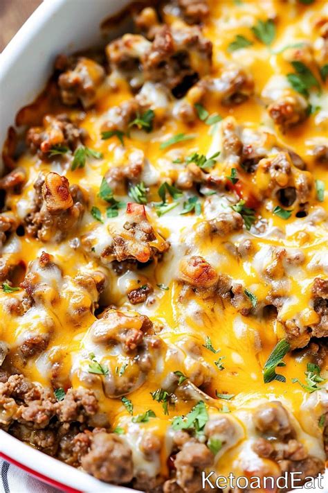 Easy Keto Cheeseburger Casserole Best Version